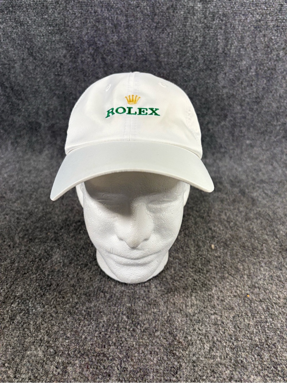 Rolex Cap Golf Kappe Mütze Hut Weiß 100 % Polyester baseball hat white